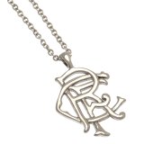 (image for) Rangers FC Scroll Crest Stainless Steel Pendant & Chain