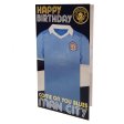 (image for) Manchester City FC Retro Shirt Birthday Card