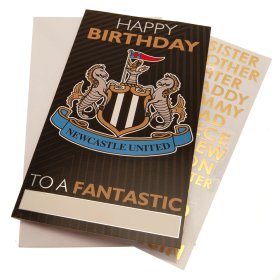 Newcastle United FC Personalised Birthday Card
