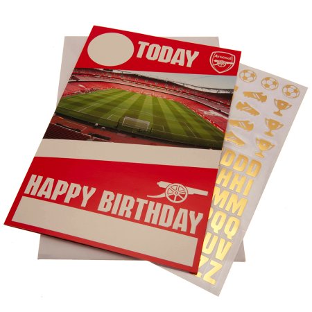 (image for) Arsenal FC Birthday Card With Stickers