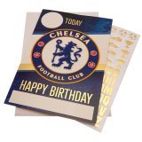 (image for) Chelsea FC Birthday Card With Stickers