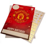 (image for) Manchester United FC Birthday Card With Stickers