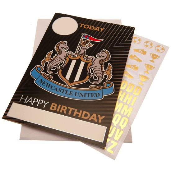 (image for) Newcastle United FC Birthday Card With Stickers
