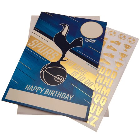 (image for) Tottenham Hotspur FC Birthday Card With Stickers