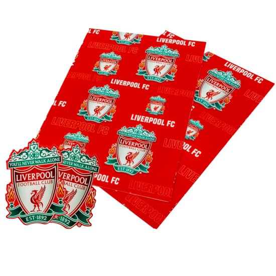 (image for) Liverpool FC Text Gift Wrap - Click Image to Close