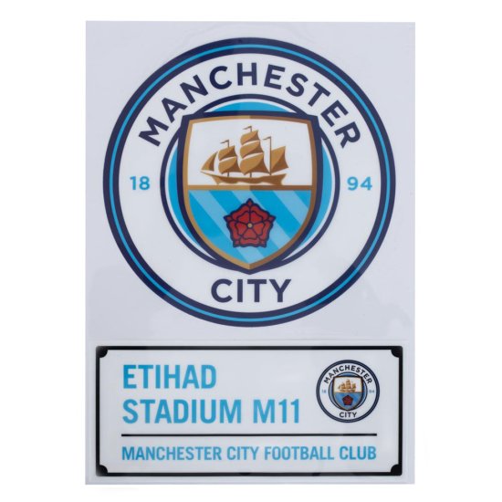 (image for) Manchester City FC A4 Car Decal