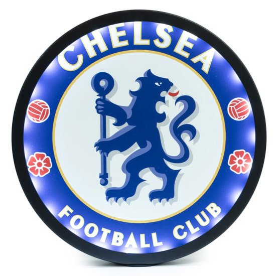 (image for) Chelsea FC Metal LED Logo Sign - Click Image to Close