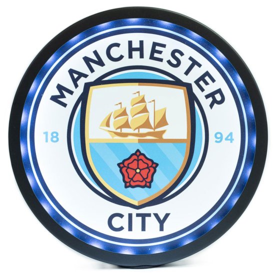 (image for) Manchester City FC Metal LED Logo Sign