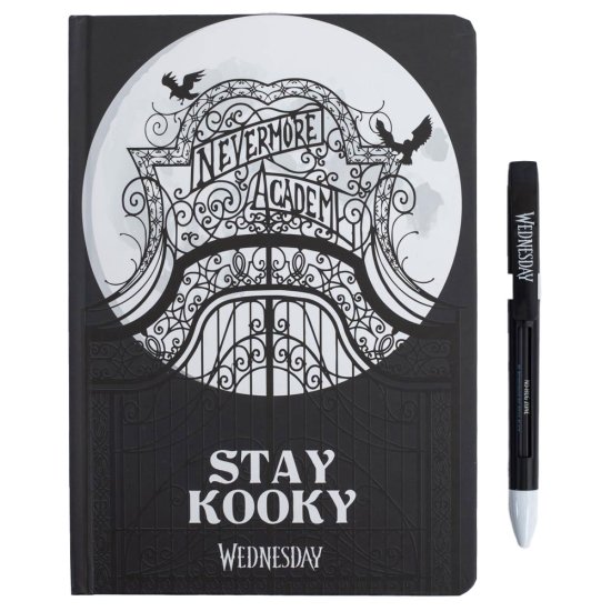 (image for) Wednesday Notebook & Pen Set