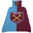 (image for) West Ham United FC Colour Split Single Duvet Set