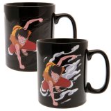 (image for) One Piece Heat Changing Mega Mug Luffy & Ace