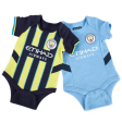 (image for) Manchester City FC 24/25 Season 2 Pack Bodysuit 0-3 Mths