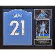 (image for) Manchester City FC David Silva Signed Shirt (Framed)