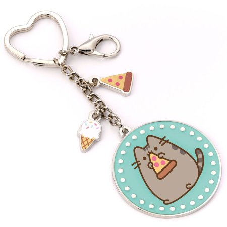 (image for) Pusheen Charm Keyring Pizza