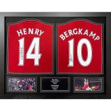 (image for) Arsenal FC Bergkamp & Henry Signed Shirts (Dual Framed)