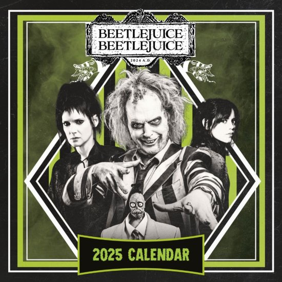 (image for) Beetlejuice 2 The Movie Square Calendar 2025