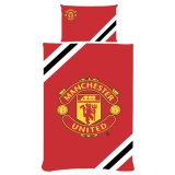 (image for) Manchester United FC Core Stripe Single Duvet Set