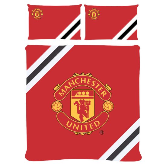 (image for) Manchester United FC Core Stripe Double Duvet Set