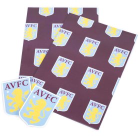 Aston Villa FC Text Gift Wrap