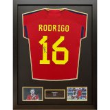 (image for) Spain Rodri Signed Shirt (Framed)