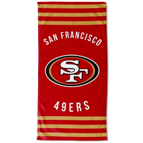 (image for) San Francisco 49ers Stripe Towel - Click Image to Close