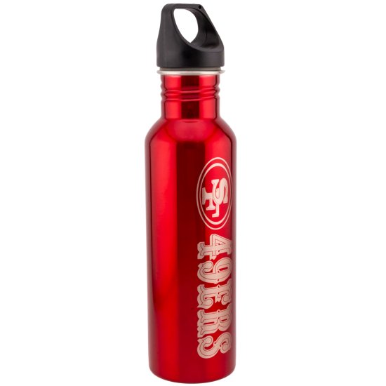 (image for) San Francisco 49ers Steel Water Bottle - Click Image to Close