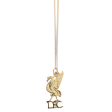 (image for) Liverpool FC 18ct Gold Plated on Silver Liverbird Pendant & Chain