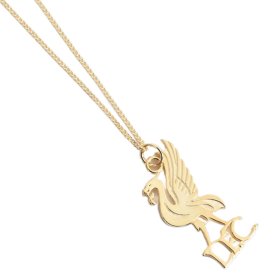 Liverpool FC 18ct Gold Plated on Silver Liverbird Pendant & Chain