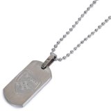 Arsenal FC Matt Finish Dog Tag & Chain