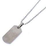 (image for) Chelsea FC Matt Finish Dog Tag & Chain