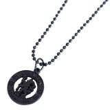 (image for) Chelsea FC Black Plated Pendant & Chain