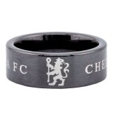 (image for) Chelsea FC Black Ceramic Ring Large