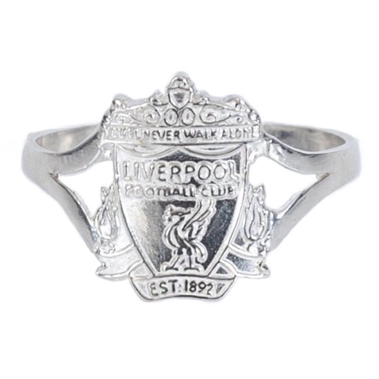 (image for) Liverpool FC Sterling Silver Split Shank Ring Small