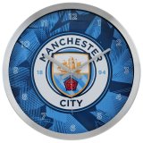 (image for) Manchester City FC Geo Metal Wall Clock