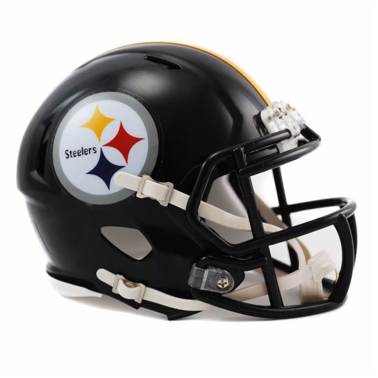 (image for) Pittsburgh Steelers Speed Mini Helmet - Click Image to Close