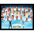 Manchester City FC Premier League Champions Framed Picture 16 x 12