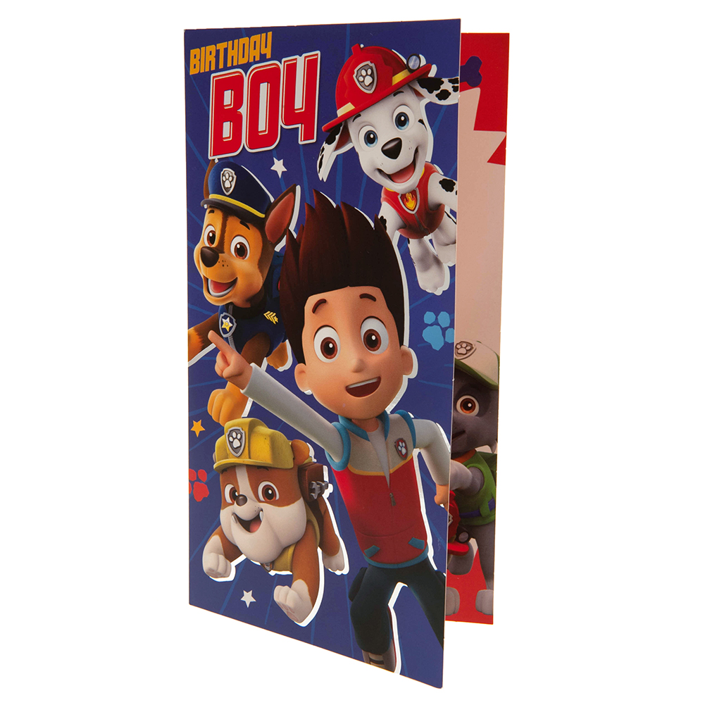 Paw Patrol Birthday Card Boy