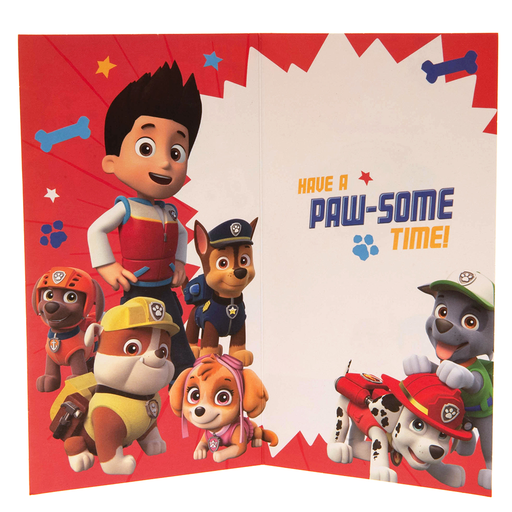 Paw Patrol Birthday Card Boy