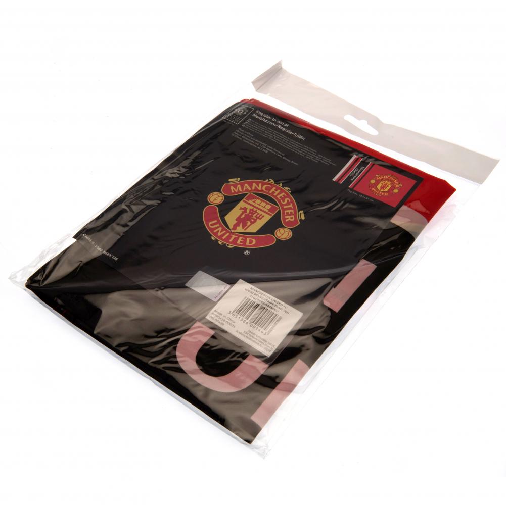 Manchester United FC Wordmark Flag