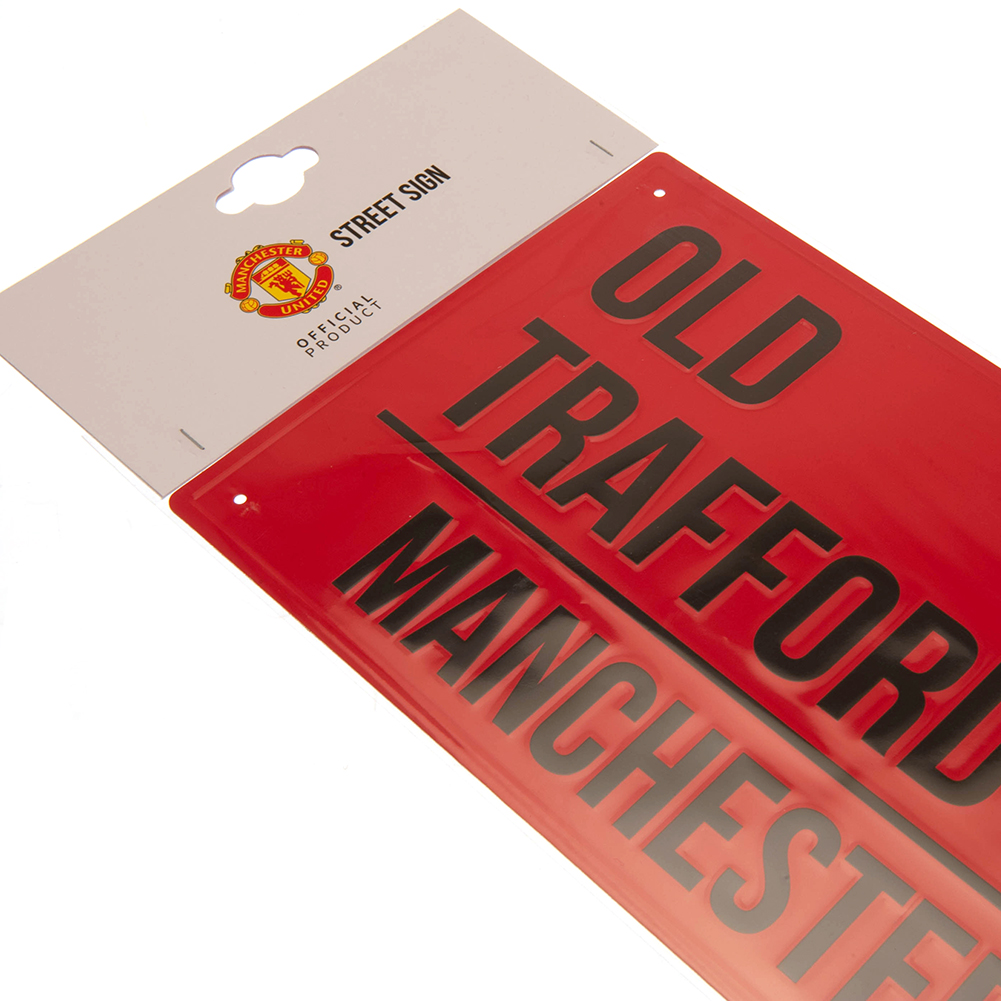 Manchester United FC Colour Street Sign