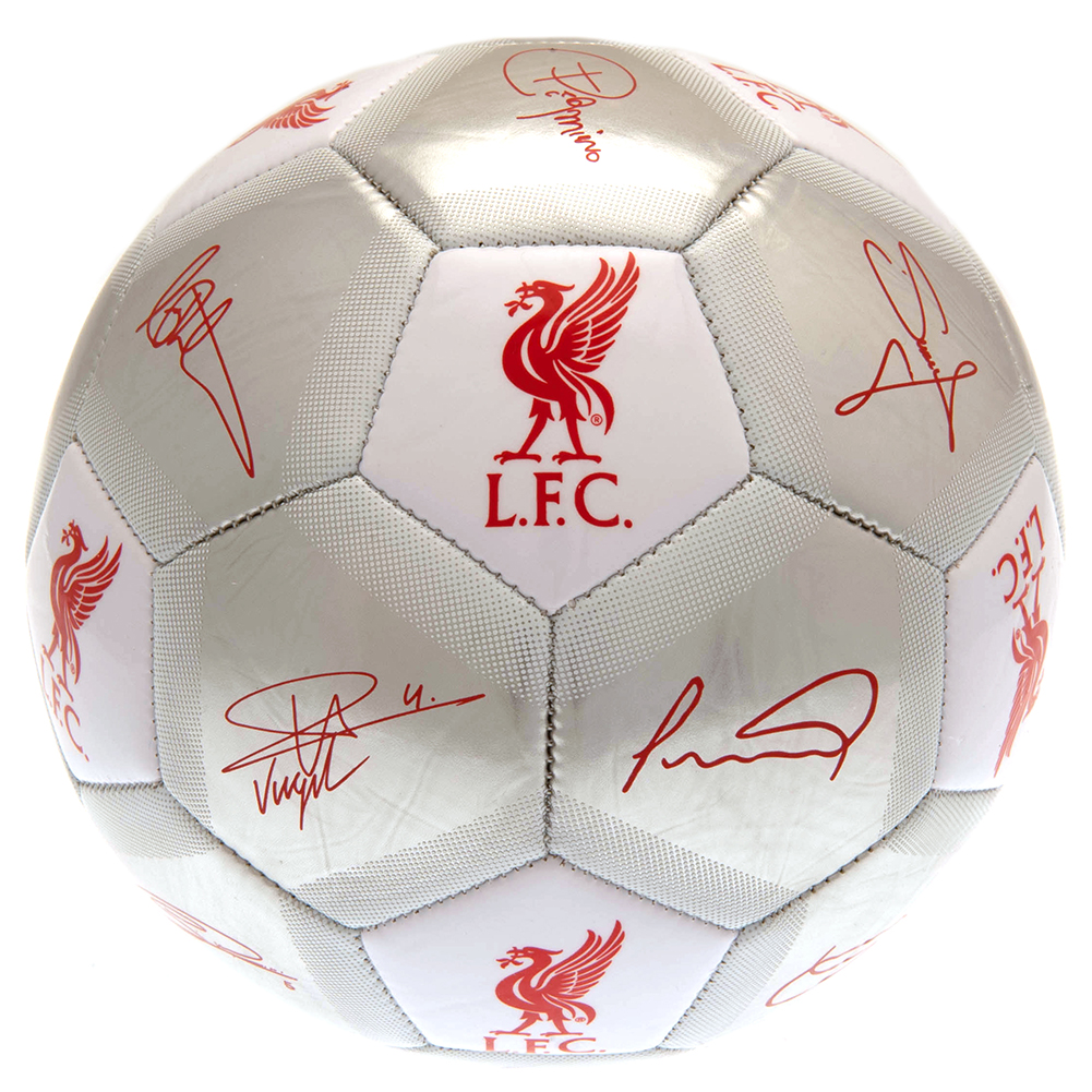Liverpool FC Sig Silver Football