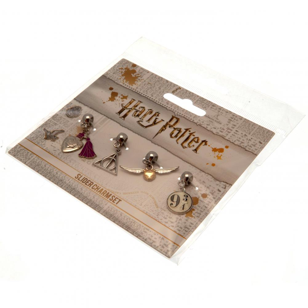 Harry Potter Silver Plated Slider Charm Set