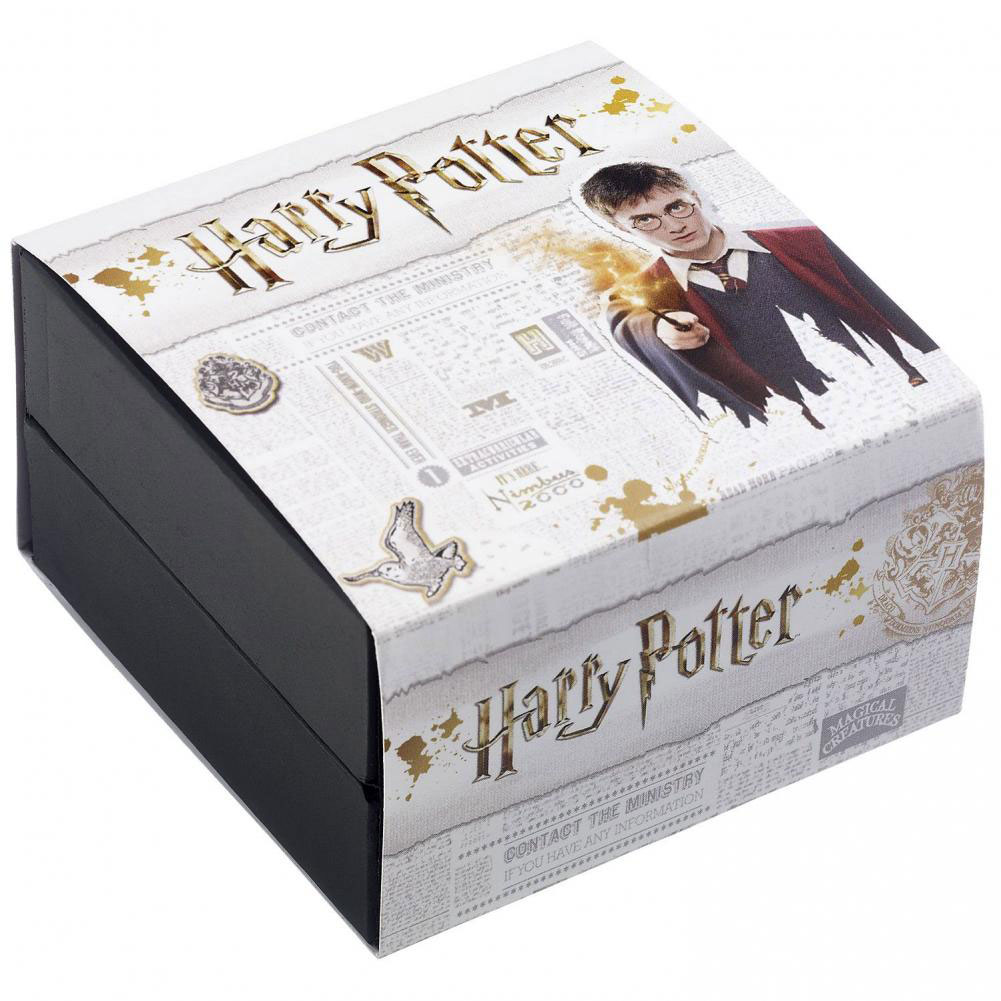 Harry Potter Sterling Silver Golden Snitch Crystal Bracelet