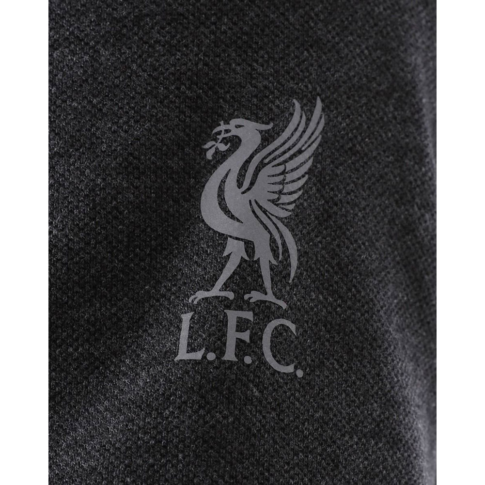 Liverpool FC Neon Panel Polo Mens Charcoal Large