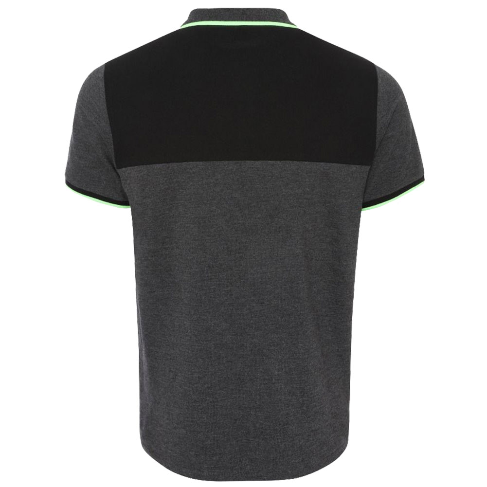 Liverpool FC Neon Panel Polo Mens Charcoal Large
