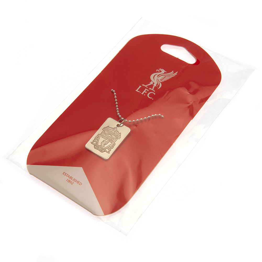 Liverpool FC Silver Plated Dog Tag & Chain