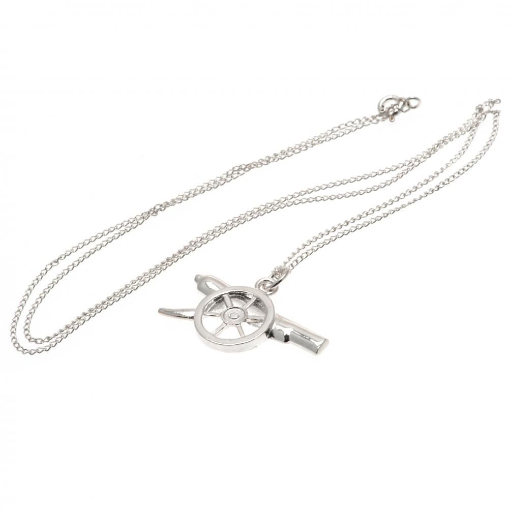 Arsenal FC Sterling Silver Pendant & Chain GN