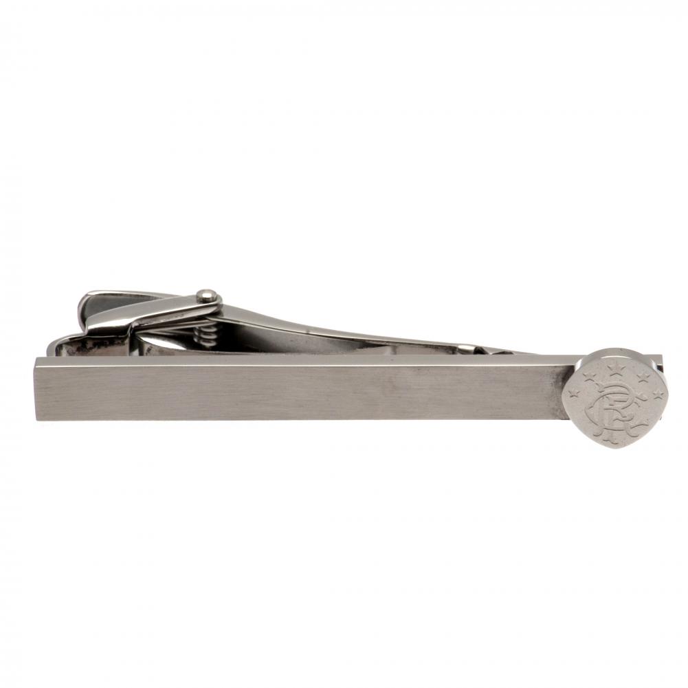Rangers FC Stainless Steel Scroll Crest Tie Slide