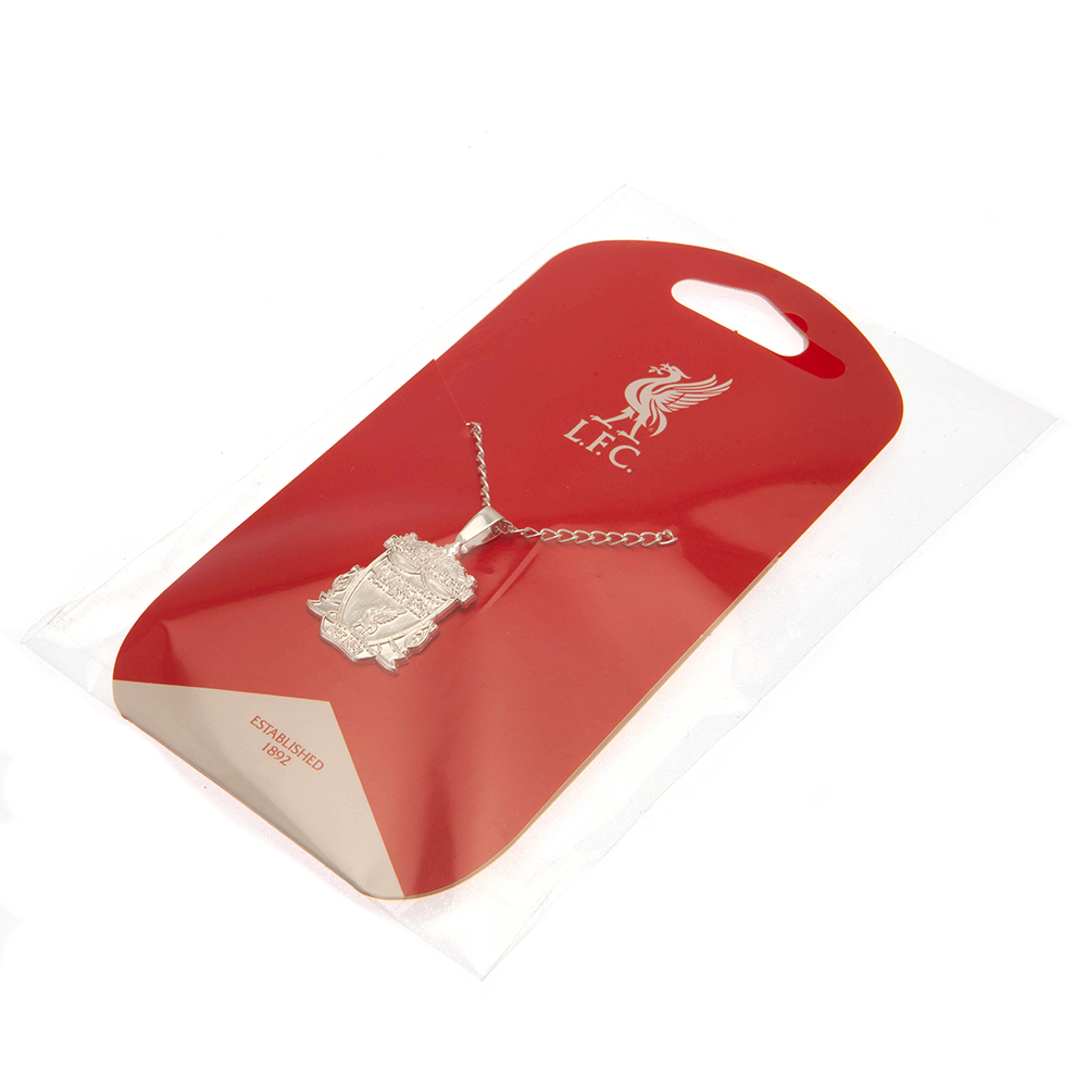 Liverpool FC Silver Plated Pendant & Chain XL