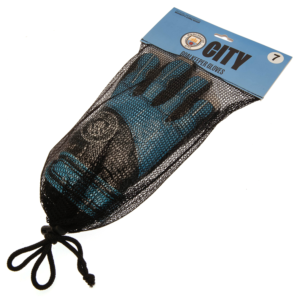 Manchester City FC Delta Goalkeeper Gloves Yths